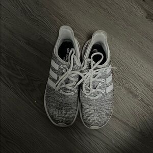 Adidas Knit Sneakers in Gray and White